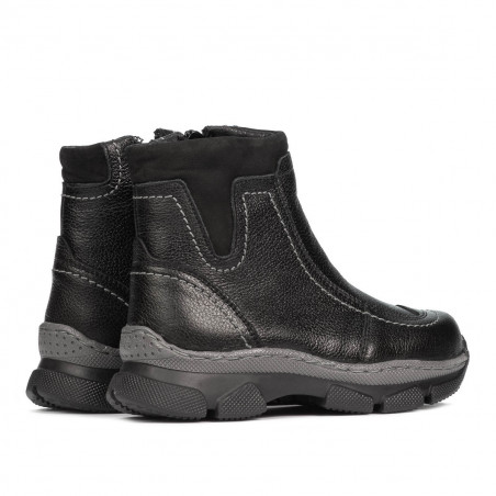 Kleine Kinderschuhe 108c schwarz kombiniert