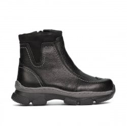 Kleine Kinderschuhe 108c schwarz kombiniert