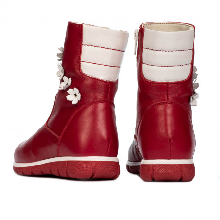 Kleinkinderstiefel 107c rot kombiniert