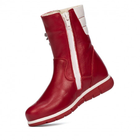 Kleinkinderstiefel 107c rot kombiniert