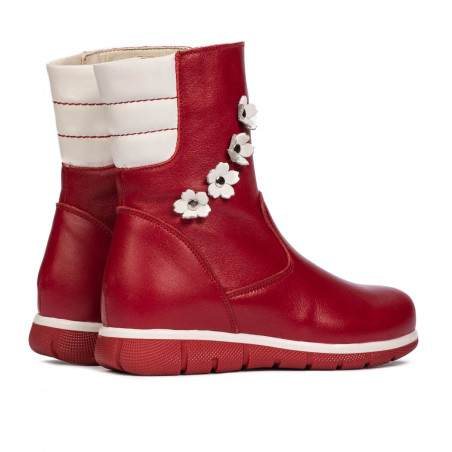 Kleinkinderstiefel 107c rot kombiniert