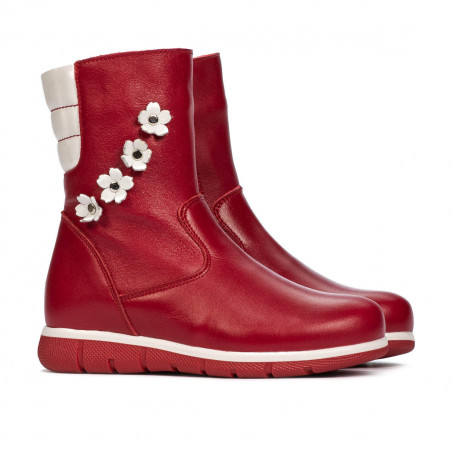 Kleinkinderstiefel 107c rot kombiniert