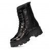 Damenstiefel 3358 schwarz kombiniert