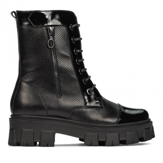 Damenstiefel 3358 schwarz kombiniert Damenstiefel 3358 schwarz kombiniert