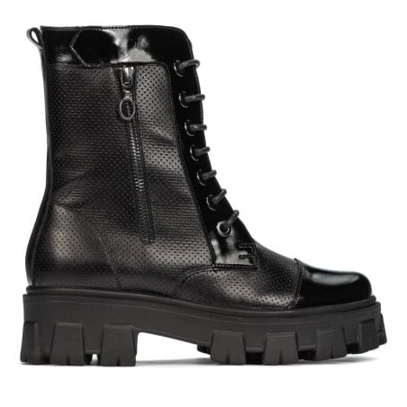 Damenstiefel 3358 schwarz kombiniert
