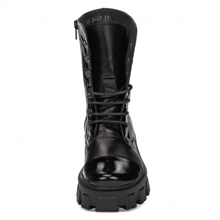 Damenstiefel 3358 schwarz kombiniert