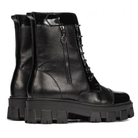 Damenstiefel 3358 schwarz kombiniert