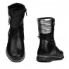 Kleine Kinderstiefel 107c schwarz kombiniert