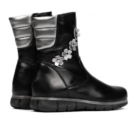 Kleine Kinderstiefel 107c schwarz kombiniert
