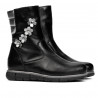 Kleine Kinderstiefel 107c schwarz kombiniert