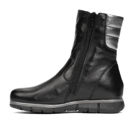 Kleine Kinderstiefel 107c schwarz kombiniert