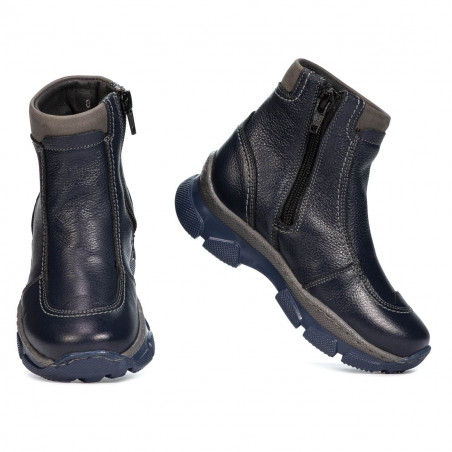 Kleine Kinderschuhe 108c Indigo kombiniert
