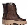 Damenstiefeletten 3358 a braun kombiniert