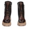 Damenstiefeletten 3358 a braun kombiniert
