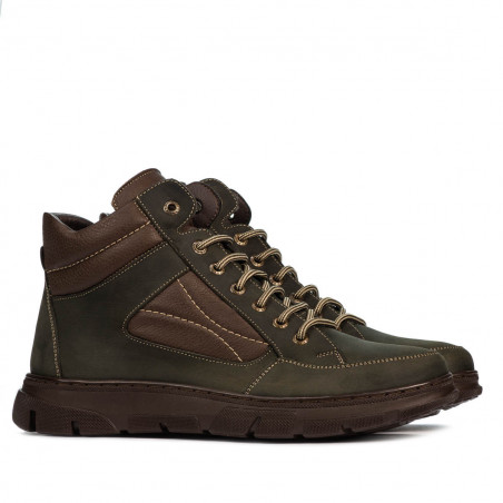 Herrenschuhe 4128 Tuxon Khaki kombiniert