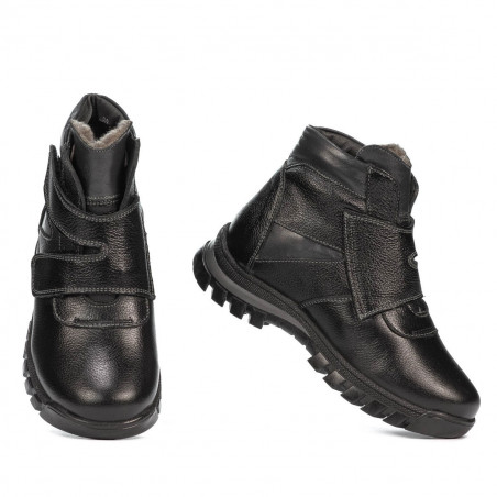 Kinderstiefel 3024 schwarz kombiniert