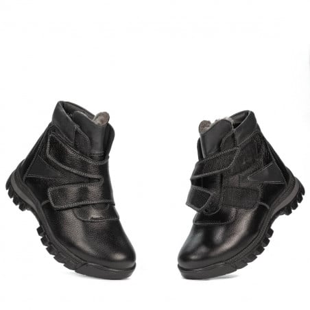 Kinderstiefel 3024 schwarz kombiniert