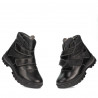 Kinderstiefel 3024 schwarz kombiniert