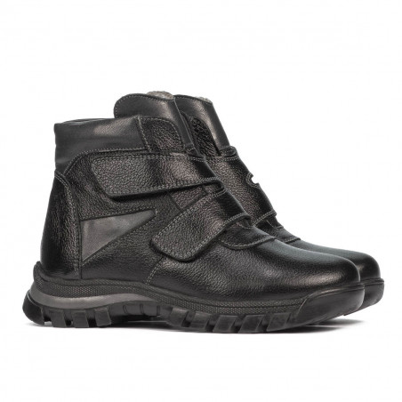 Kinderstiefel 3024 schwarz kombiniert