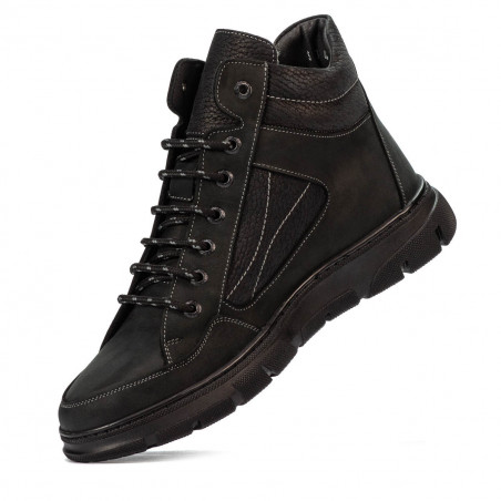 Herrenschuhe 4128 Tuxon Schwarz kombiniert