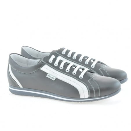 Herren Sportschuhe 709 grau+weiß