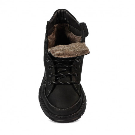 Herrenschuhe 4128 Tuxon Schwarz kombiniert