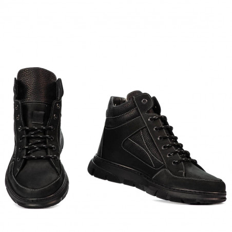 Herrenschuhe 4128 Tuxon Schwarz kombiniert