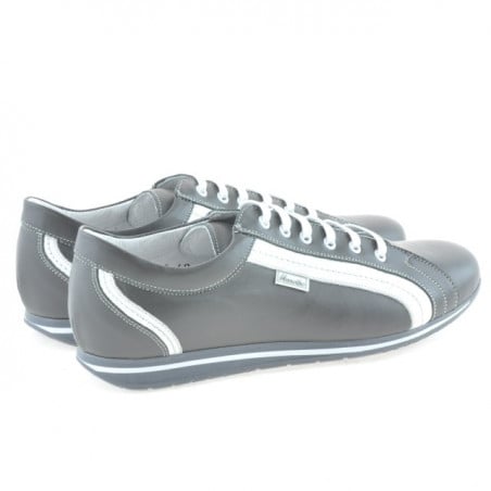 Herren Sportschuhe 709 grau+weiß