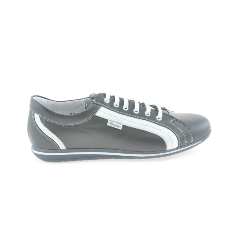 Herren Sportschuhe 709 grau+weiß