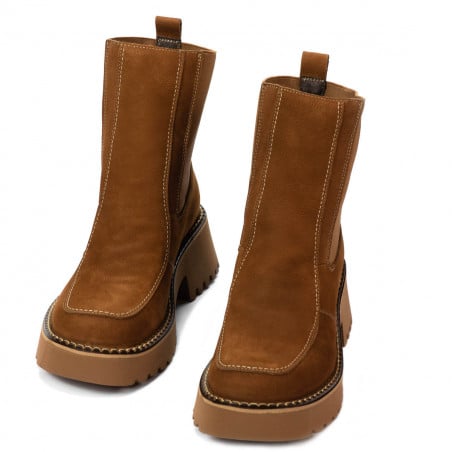 Damenstiefeletten 3369 braun Bufo