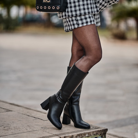 Damenstiefel 1187 schwarz
