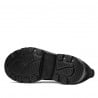 Damen Freizeitschuhe 6043 in schwarzem Velours kombiniert
