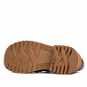 Damen Freizeitschuhe 6041 kombiniert Krokodil Braun