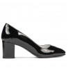 Damen elegante Schuhe 1268 Lack schwarz