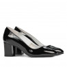 Damen elegante Schuhe 1268 Lack schwarz