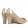Elegante Damenschuhe 1245 Lack Beige