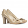 Elegante Damenschuhe 1245 Lack Beige