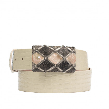 Unisex Gürtel 05ld Lack Beige