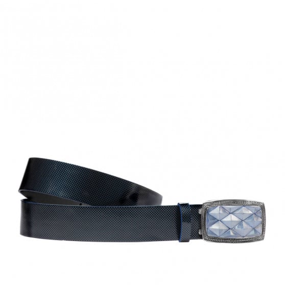 Unisex-Gürtel 07ld Lack Blau Unisex-Gürtel 07ld Lack Blau