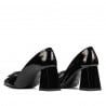 Damen Elegante Schuhe 1291 Lack Schwarz