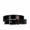 Herren Gürtel 59b schwarz glänzend