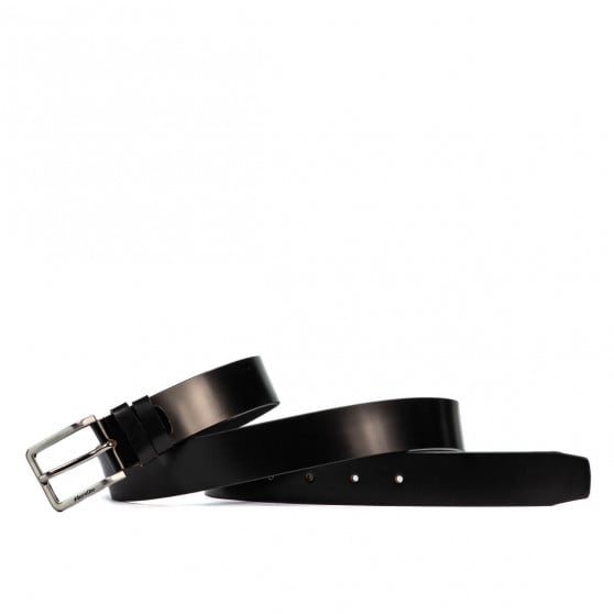 Herren Gürtel 59b schwarz glänzend Herren Gürtel 59b schwarz glänzend