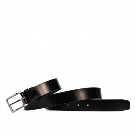Herren Gürtel 59b schwarz glänzend