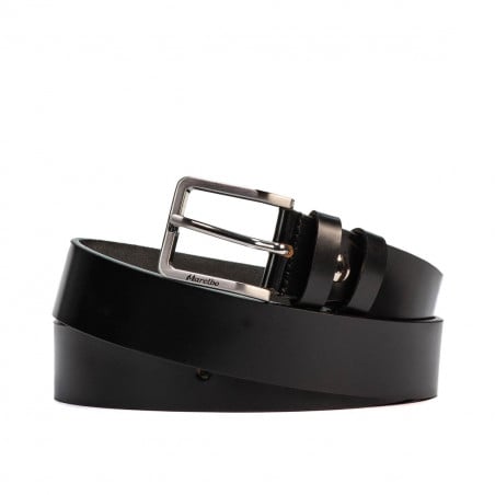 Herren Gürtel 59b schwarz glänzend