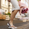 Damen Casual/Schick Schuhe 6037 kombiniert in Kupferfarbe