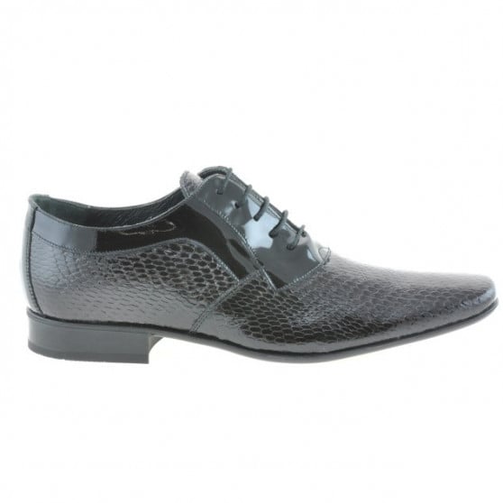 Elegante Herrenschuhe 798 Krokodilleder lack schwarz Elegante Herrenschuhe 798 Krokodilleder lack schwarz