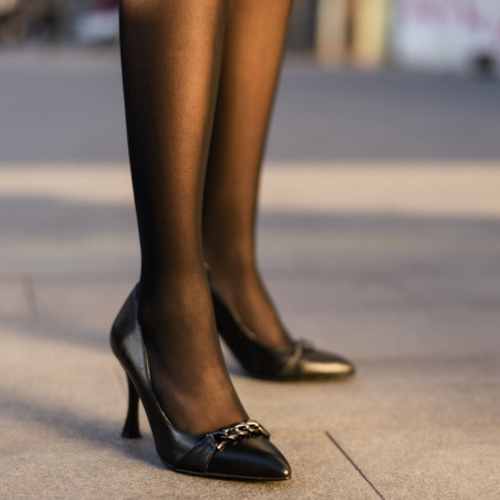 Elegante Damenschuhe 1288 schwarz