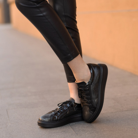 Casual/Sport Schuhe 6035 schwarz kombiniert