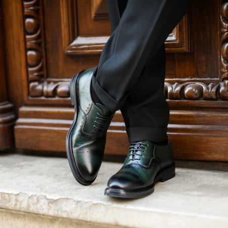 Elegante Herrenschuhe 937 a grün lifestyle