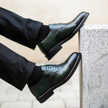 Elegante Herrenschuhe 937 a grün lifestyle